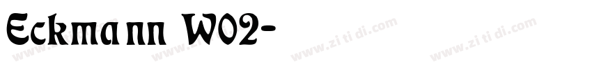 Eckmann W02字体转换